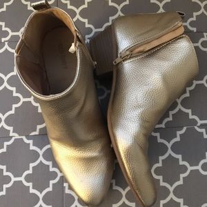 Gold Booties